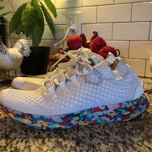 NOBULL  WHITE SWIRL KNIT RUNNER